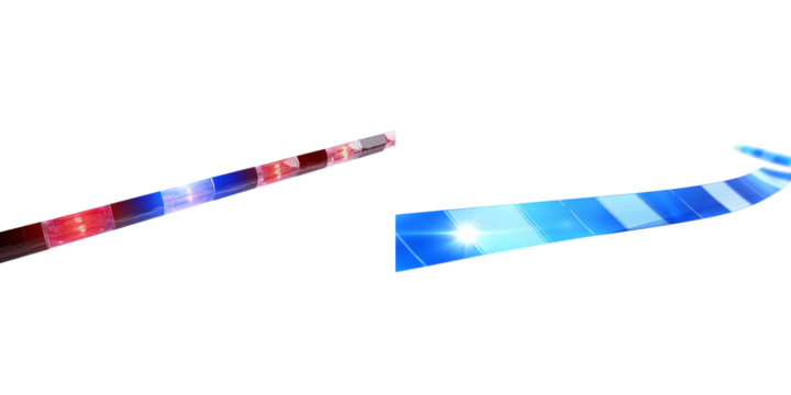 Transparent police line isolated on white for crime scene