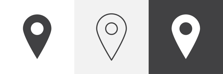 Map marker icons graphics pack vectors.