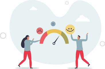 Employee engagement and satisfaction level measurement.Corporate business recruitment and company HR work monitoring for best motivation and productivity .flat character life .