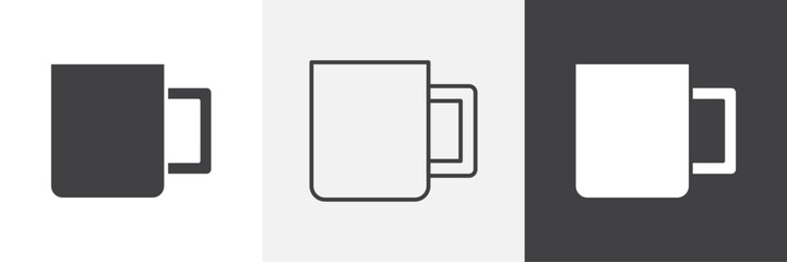 Mug icons graphics pack vectors.