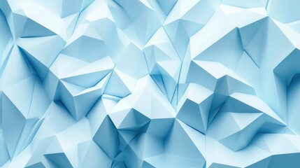 Obraz premium An abstract background featuring a stunning arrangement of blue triangular shapes, perfect for design projects, presentations, or creative artwork.