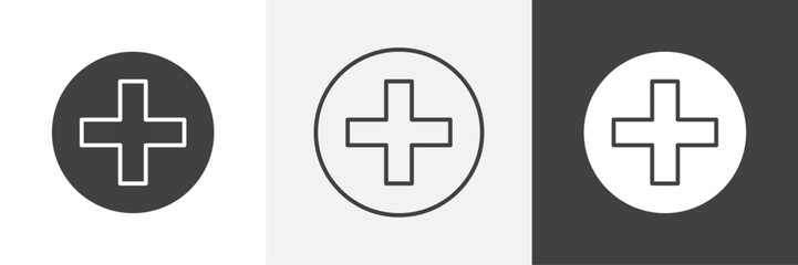 Obraz premium Plus icons graphics pack vectors.