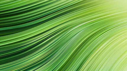 Obraz premium Abstract Green Wave Background With Bright Gradient And Flowing Lines