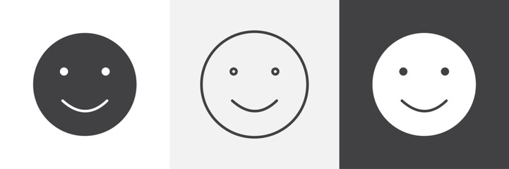 Smile icons graphics pack vectors.