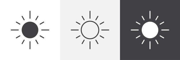 Sun icons graphics pack vectors.