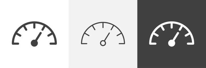 Tachometer icons graphics pack vectors.