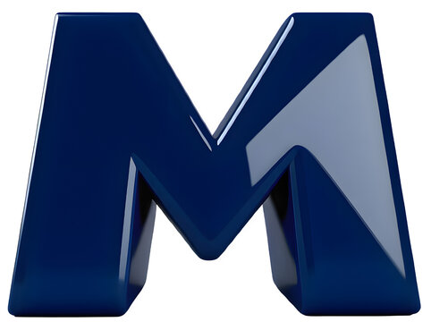 네이비 입체 알파벳 엠(Navy stereoscopic alphabet m)