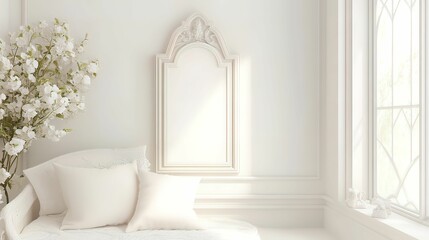 Enchanting fairytale castle nursery decor cozy room children's space magical atmosphere whimsical design concept