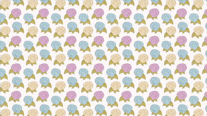 美しい花柄のイラスト背景、パターン