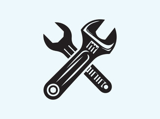 Black Wrench Silhouette 