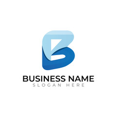 B letter logo design 