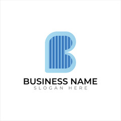 B letter logo design 