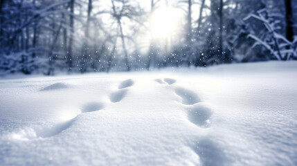 winter space of snow