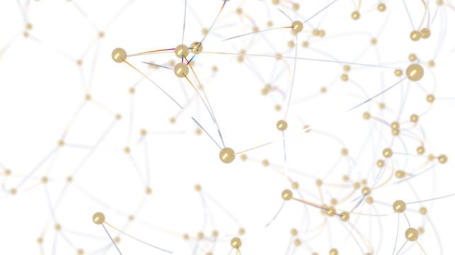 Abstract Gold Sphere Network Connection - Powered by Adobe