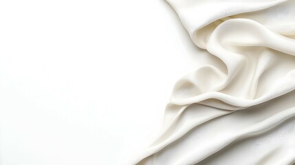 Obraz premium Soft White Fabric Drape Texture
