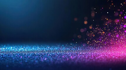 Vibrant Glitter Background with Pink and Blue Sparkle