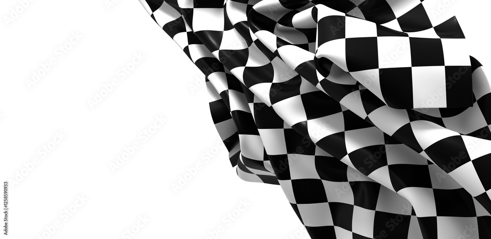 Poster black and white checkered abstract background. race background with space for text. racing flag