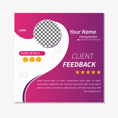 creative client feedback design template