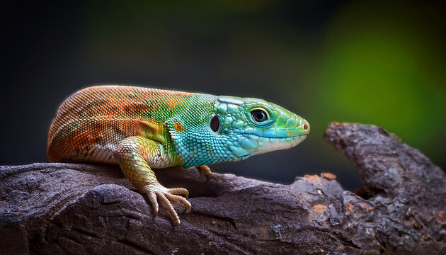 iberian ocellated lizard timon lepidus ibericus
