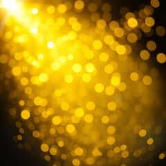 Sparkles of yellow glitter abstract background copy space Bokeh light lights background bokeh abstract light bright effect shiny