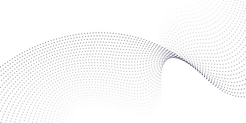 white background with a wave gray dot halftone effect