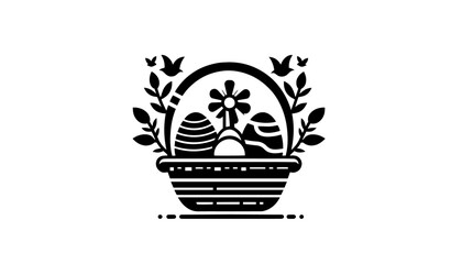 vintage easter celebration with nature and traditional ornaments