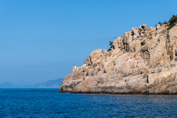 cliff at the seaside