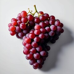 Grapes silhouette on white background