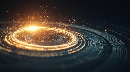 Fototapeta premium Abstract Glowing Circular Design