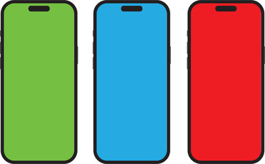 Editable 3-screen mockup for UI/UX design, perfect for showcasing apps, websites, or presentations. High-quality and customizable layout.