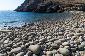pebble beach and wave