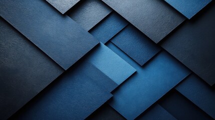 Minimalist Blue background with geometric elements for design, featuring white space in the center for text. Ideal for abstract banners and wallpapers.