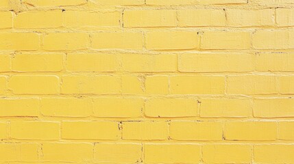 Fototapeta premium Yellow brick wall with a worn vintage look, generative ai