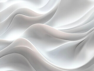 Obraz premium An elegant and minimalist seamless white wave texture background, conveying a sense of sophistication and simplicity. The smooth, flowing waves create a calming, modern atmosphere, background 