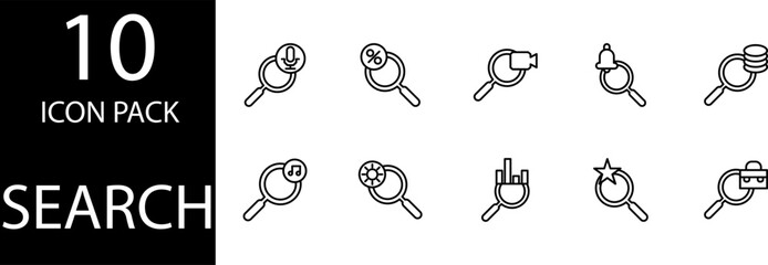 icon search set