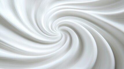 A swirling pattern of smooth, white fabric creates an abstract background, conveying elegance and softness for design projects.