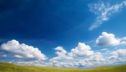 blue sunny cloud sky