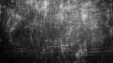 Obraz premium Dark Black Scratched and Grungy Texture Background Image