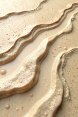 Obraz premium Smooth liquid travertine surface with gentle ripples, rippling, liquid, texture