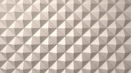 Obraz premium A textured wall with a three-dimensional geometric pattern in soft beige tones, creating a modern and stylish atmosphere.