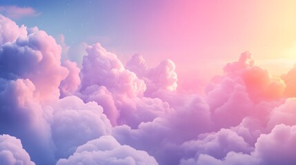 light soft panorama sunset sky background