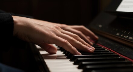 Obraz premium Captivating Piano Melodies The Art of Playing