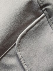 seam on the fabric, gray fabric texture background