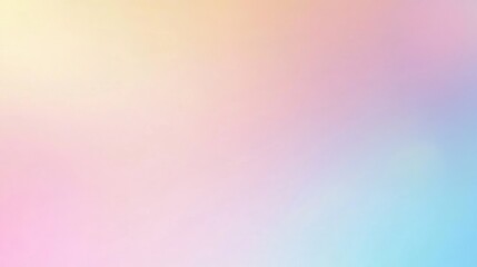 Obraz premium A soft, pastel gradient background blending pink, blue, and yellow hues, perfect for digital designs, wallpapers, and creative projects.