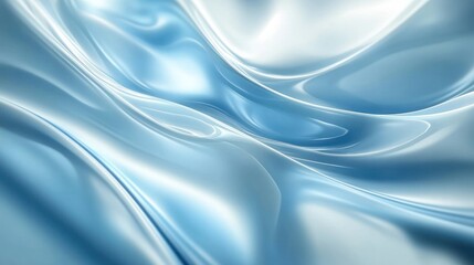Obraz premium A stunning abstract background featuring flowing waves of cool blue hues, perfect for creating a serene and calming atmosphere in designs.