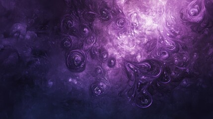 Obraz premium A stunning abstract cosmic background featuring swirling purple and black hues, perfect for exploring themes of space, imagination, and creativity.