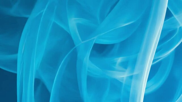 Blue smoke Cold air flow from air conditioner effect. Isolated air light effect with blue rays. Blue wind waves fresh cold air blowing effect Mystery abstract background