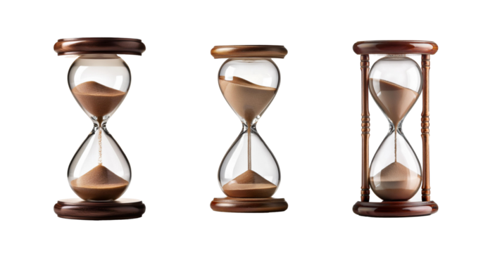 hourglass on transparent background