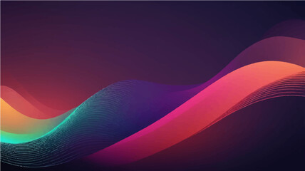 Gradient Abstract Geometric Line wave Backround