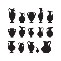 Ancient Greek pottery, black silhouettes  © Mizanur Rahman